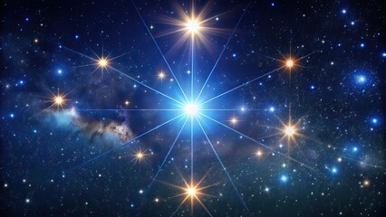 Wall Mural - capella, the brightest star in auriga constellation, shining in the night sky , capella, alpha aurig