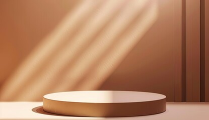 Poster - using a 3d stage for product displays as well as a luxury shelf scene pedestal platform or blank pre