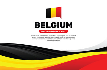 Wall Mural - Belgium Independence Day Background Design