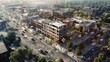 © keenan - Mixed-use development with residential and commercial spaces