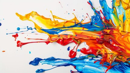 Poster - Torn white paper piece for graphic designer and Holi design