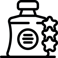 Poster - Stars ranking product satisfaction with a bottle of shampoo or body lotion