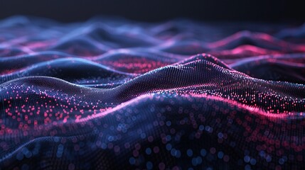 Poster - cyber big data flow. blockchain data fields. connected network lines. concept of ai technology, digi