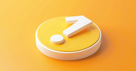 Fototapete - Exclamation mark symbol with attention or caution sign icon on alert danger problem background with warning graphic flat design concept. 3D rendering.
