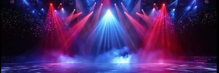 Wall Mural - Stage Lights in a Concert Setting