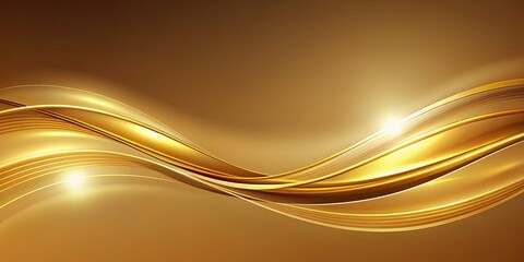 Canvas Print - Abstract gold wave background with elegant and luxurious design , gold, wave, abstract, background, elegant, luxury, shiny