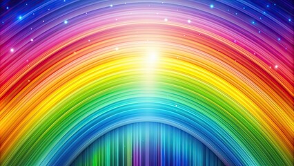 Canvas Print - Abstract rainbow background with vibrant colors blending seamlessly together, rainbow, colorful, abstract, background, vibrant