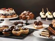 © thien - Elegant French Patisserie Table with Freshly Baked Pastries and Chocolate Delights