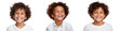 © The Stock Guy - Group of smiling and laughing African American kids with happy expression, isolated on transparent background
