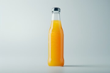 Poster - Glass Bottle of Yellow Citrus Juice