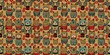 © Sujid - Seamless pattern of cats in traditional Japanese style, cats, seamless, pattern, traditional, Japan, oriental, feline, cute