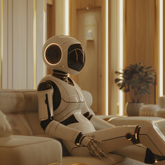 Wall Mural - ai and robotics-inspired visuals for future-forward brands