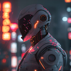 Wall Mural - ai and robotics-inspired visuals for future-forward brands