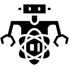 Wall Mural - Computer Science vector icon illustration of Robotics iconset.