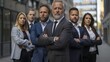 © julio - Confident Business Team Standing Together in the City