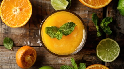 Wall Mural - fresh orange juice