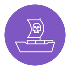 Sticker - Pirate Ship Icon