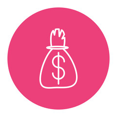 Sticker - Money Bag Icon