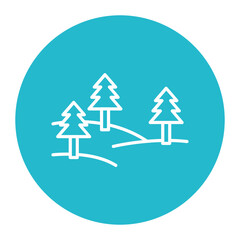 Sticker - Snow Landscape Icon