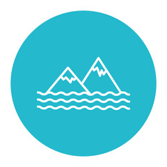 Sticker - Bay Landscape Icon