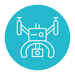 Wall Mural - Camera Drone Icon