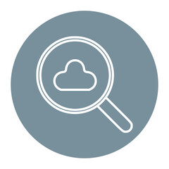 Sticker - Cloud Search Icon