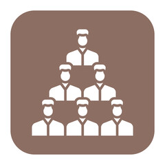 Poster - Audience vector icon. Can be used for Business Training iconset.