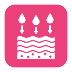 Poster - Absorption vector icon. Can be used for Skincare iconset.