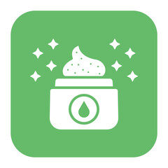 Sticker - Pure Active Ingredients vector icon. Can be used for Skincare iconset.