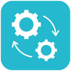 Canvas Print - Automation vector icon. Can be used for Business Analytics iconset.