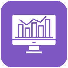 Poster - Monitoring vector icon. Can be used for Business Analytics iconset.