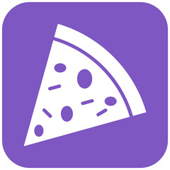 Canvas Print - Pizza Slice vector icon. Can be used for Italy iconset.