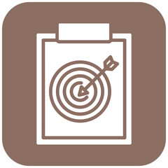 Wall Mural - Clipboard vector icon. Can be used for Archery iconset.