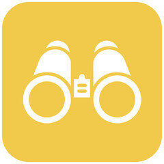 Sticker - Binocular vector icon. Can be used for Archery iconset.