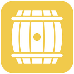 Wall Mural - Barrel vector icon. Can be used for Oktoberfest iconset.