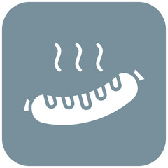 Sticker - Hot Sausage vector icon. Can be used for Oktoberfest iconset.