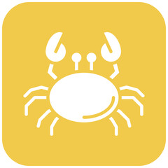 Wall Mural - Crab vector icon. Can be used for Beach Resort iconset.