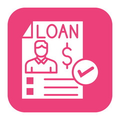 Poster - Microloan vector icon. Can be used for Credit And Loan iconset.