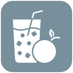 Poster - Orange Juice vector icon. Can be used for Beverages iconset.