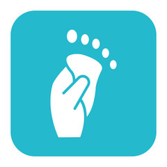 Canvas Print - Foot Massage vector icon. Can be used for Spa iconset.