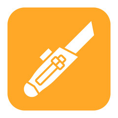 Canvas Print - Utility Knife vector icon. Can be used for Home Improvements iconset.