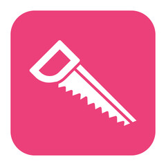 Canvas Print - Handsaw vector icon. Can be used for Home Improvements iconset.