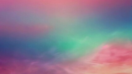 Wall Mural - A soft pastel gradient featuring a smooth transition through all the colors of the rainbow, with a gentle blur effect that makes the colors blend seamlessly, 4k Animation Video