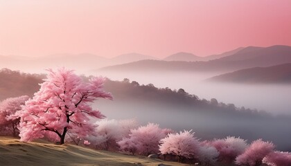 Wall Mural - beautiful gradient background with smooth transition from pink to white