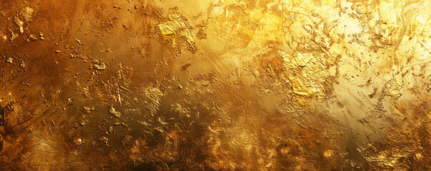 Old golden background. Luxury shiny old gold texture for design. Golden wall.