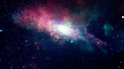 Poster - Spacecraft Flying Through Star Fields Generative AI