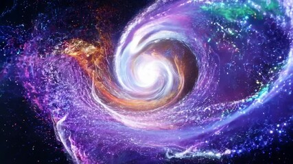 Poster - Colorful Warp Magic Vortex Generative AI