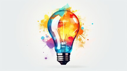 Wall Mural - glowing bulb