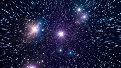 Poster - Spacecraft Traveling Through Dense Starfield Generative AI