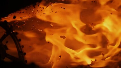 Poster - Burning Film Effect Generative AI
